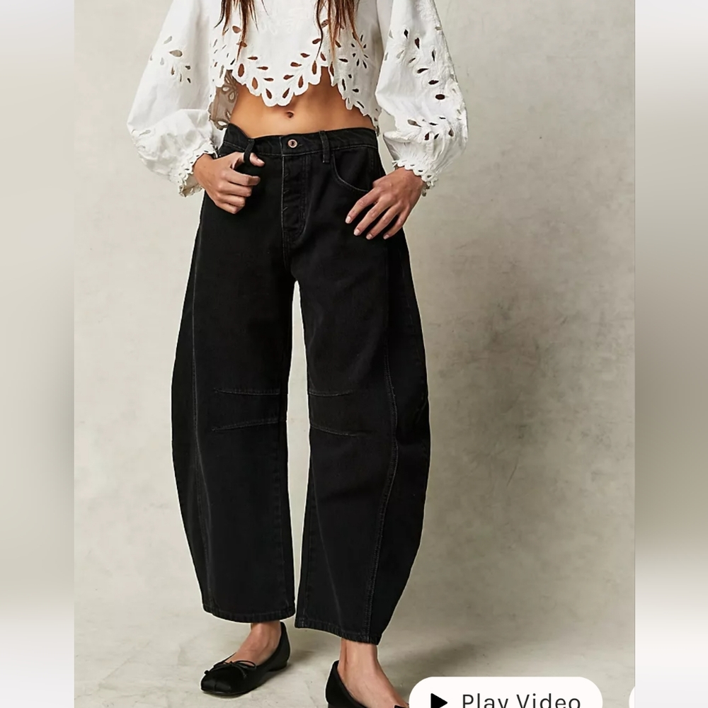 Free people good luck barrel jeans